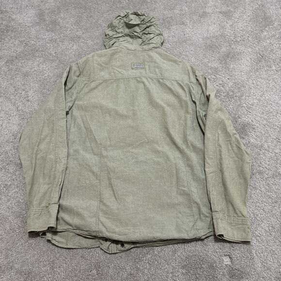 LRG Lifted Research Group Woven Jacket Mens 2XL Hooded Zip Up Snap Green - Picture 7 of 7